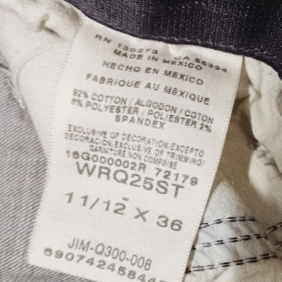 Wrangler 11/12 x36 Womans Strait Leg Blue Jeans Country Classic - Picture 5 of 11